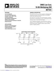 AD7533 Datenblatt PDF