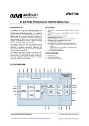 WM8740 datasheet.datasheet_page 1