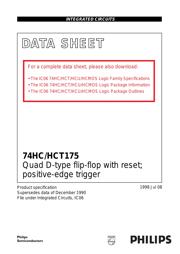 74HC175N 数据规格书 1