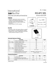 IRG4PC30SPBF 数据规格书 1