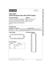 74ACT16373MTD 数据规格书 1