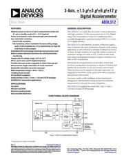 ADXL312WACPZ Datenblatt PDF