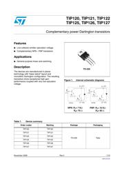 TIP126 Datenblatt PDF