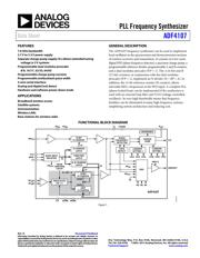 ADF4107BRU 数据规格书 1