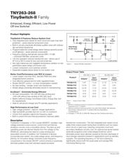 TNY268P 数据规格书 1
