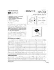 IRF3315 数据规格书 1
