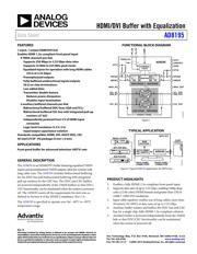 AD8195ACPZ-R7 数据规格书 1