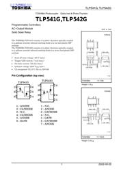 TLP541G 数据规格书 1