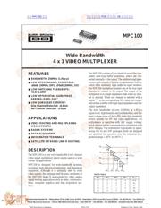 MPC100 datasheet.datasheet_page 1