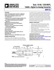 AD9122BCPZ datasheet.datasheet_page 1