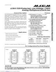 MAX4560 数据规格书 1