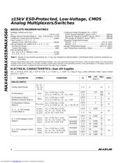 MAX4560 数据规格书 2