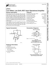 LF411CN/NOPB datasheet.datasheet_page 1