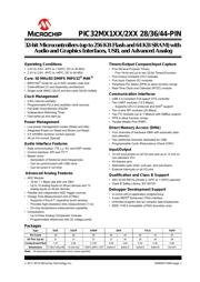 PIC32MX220F032B-50I/ML Datenblatt PDF