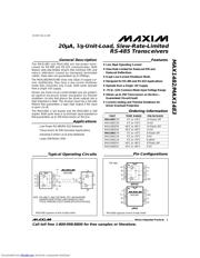 MAX1483 数据规格书 1