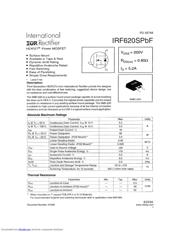 IRF620SPBF 数据规格书 1