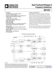 ADF4252BCP 数据规格书 1