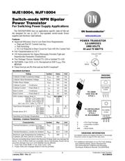 MJE18004G 数据手册