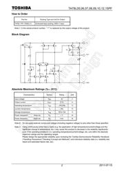TA78L12PF(TE85L,F) 数据规格书 2