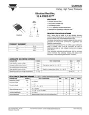 MUR1520 Datenblatt PDF