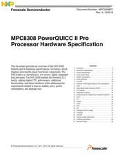 MPC8308VMAGDA 数据规格书 1