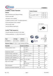 SPI08N80C3 数据规格书 1
