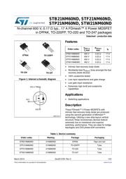 STB21NM60ND datasheet.datasheet_page 1
