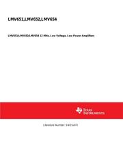 LMV651MF 数据规格书 1