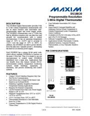 DS18B20 Datenblatt PDF