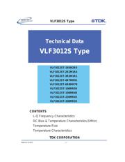 VLF3012ST-3R3M1R1 数据规格书 1