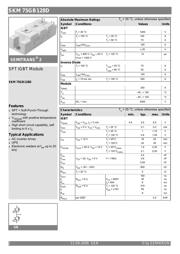 SKM75GB128D 数据规格书 1