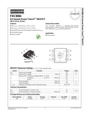 FDC8884 datasheet.datasheet_page 1