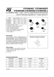 STD3NK60ZT4 datasheet.datasheet_page 1