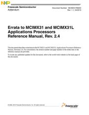 MCIMX31LCVKN5D 数据规格书 1