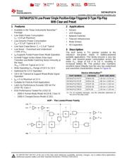 SN74AUP1G74YFPR datasheet.datasheet_page 1