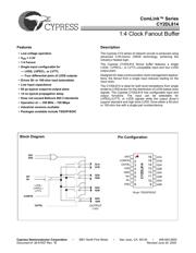 CY2DL814SXIT 数据规格书 1