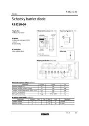RB521G-30T2R 数据规格书 1