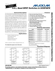 MAX4754ETE 数据规格书 1