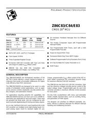 Z86E8316SSC datasheet.datasheet_page 1