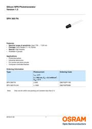 SFH 300 FA-3/4 数据规格书 1