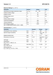 SFH 300 FA-3/4 数据规格书 2