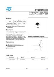 STGD10NC60HT4 datasheet.datasheet_page 1