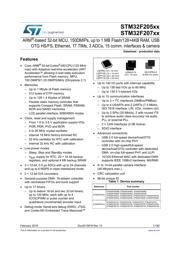 STM32F205REY6TR 数据规格书 1