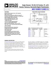 AD5114BCPZ80-RL7 数据规格书 1