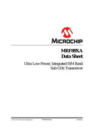 MRF89XAM8AT-I/RM 数据规格书 1
