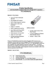 FTLF8524P2BNV datasheet.datasheet_page 1