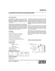 ZXSC310E5TA Datenblatt PDF