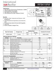 IRFB4110PBF 数据规格书 1