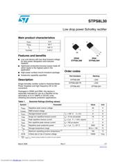 STPS8L30BTR 数据规格书 1