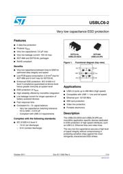 USBLC6-2SC6 Datenblatt PDF